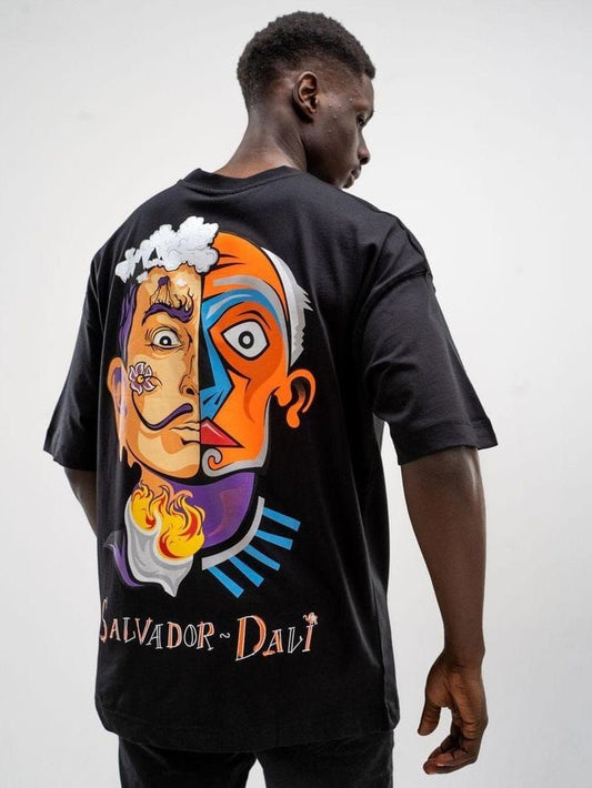 BACK PRINT DROP SHOULDER T-SHIRT