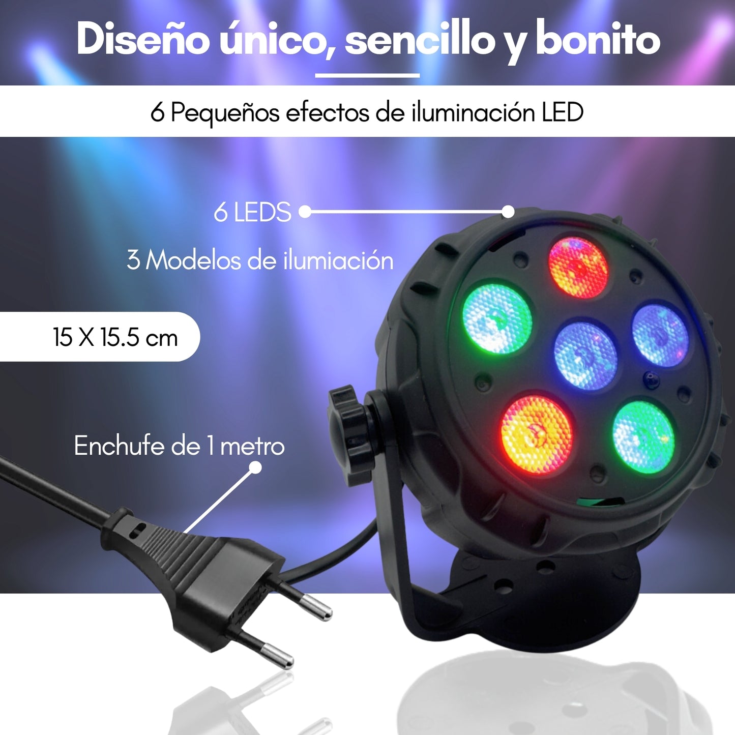 LED SPOTLIGHT WITH REMOTE CONTROL AND SPEAKER