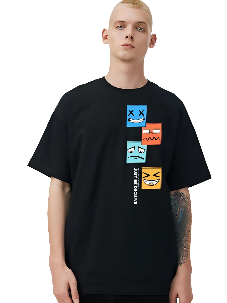 Imported Printed T-Shirt drop shoulder